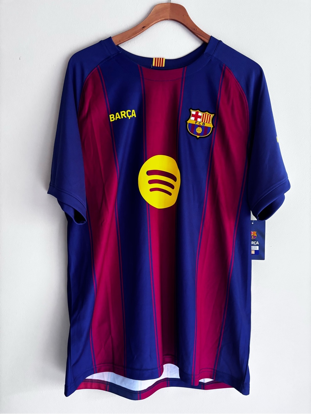 NWT FC Barcelona Lamine Yamal #10 2025-2026 1st Kit Soccer Jersey Mens Size L
